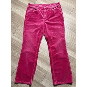 Pilcro Anthropologie Corduroy Pants Women Size 32 T Tall Raspberry Pink